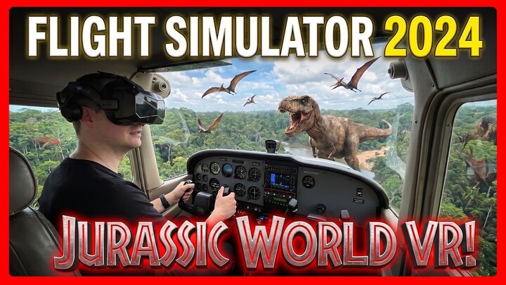 I actually landed in Jurassic Park! (MSFS 2024 VR)