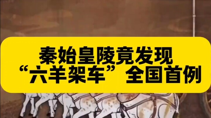 สุสานจิ๋นซีฮ่องเต้ค้นพบ “รถเทียมด้วยแพะหกตัว” เป็นครั้งแรกของประเทศ ไม่เคยมีมาก่อน! สุสานฝังพระศพของ