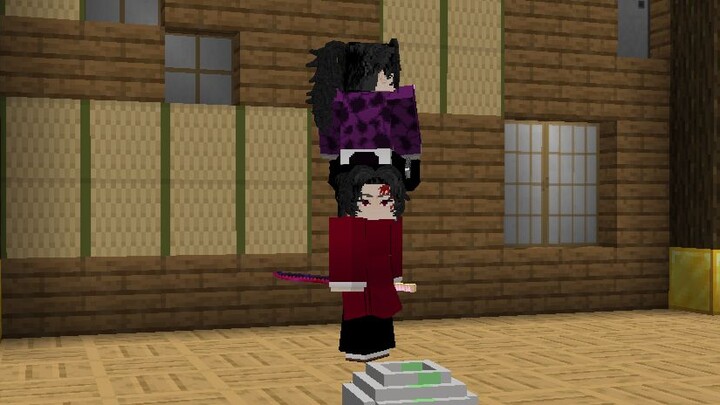 You and I, brothers, join forces—how could any single warrior stand a chance? Minecraft · Demon Slay