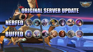 ORIGINAL SERVER UPDATE - GOLD CHANGES, FIGHTER TANKS AND CHEAPER ITEMS - PATCH 1.4.86 MLBB