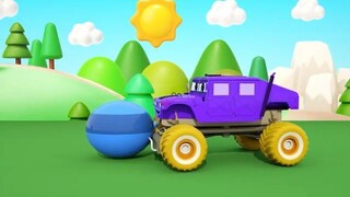 Bingo Song   Wheel on the Police Car Song _ Learning Color with Cars _ Nursery R
