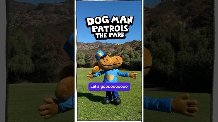 Dog Man Patrols the Park