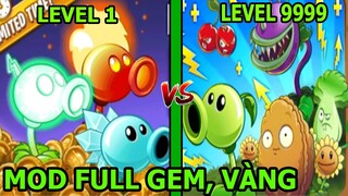 5 Anh EM Siêu Nhân 5 Loại Cây Đậu - Plants vs Zombies 2 MOD Full Cây M9999, Gem - Thành EJ
