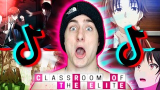 Anime edits - TikTok compilation Classroom of the Elite *REACTION*