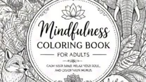 Mindfulness Coloring Book for Adults: 50 Stress-Relieving Designs Featuring Animals, Mandalas, Zenta