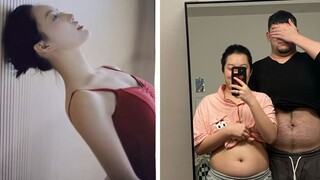 I heard that a man fed his girlfriend every day, and they both gained more than 80 pounds.