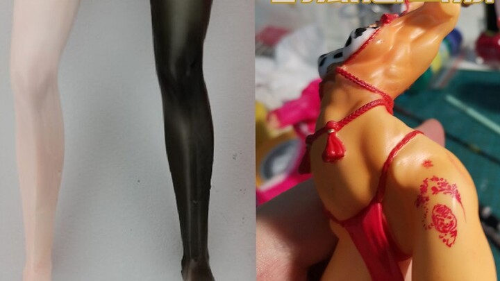 [Tips] Sebuah video menjelaskan cara memakai stocking, tubuh basah, dan kulit gelap