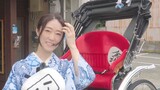 [Rie Kugimiya] It's so fun! Riding a rickshaw in a yukata, the first time in my life!