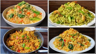 Semua enak & bikin nagih‼️4 Resep Mie favorit saya dirumah #mie #noodles