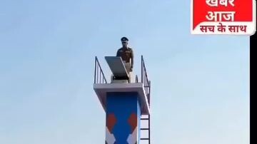 Indian police stunt show