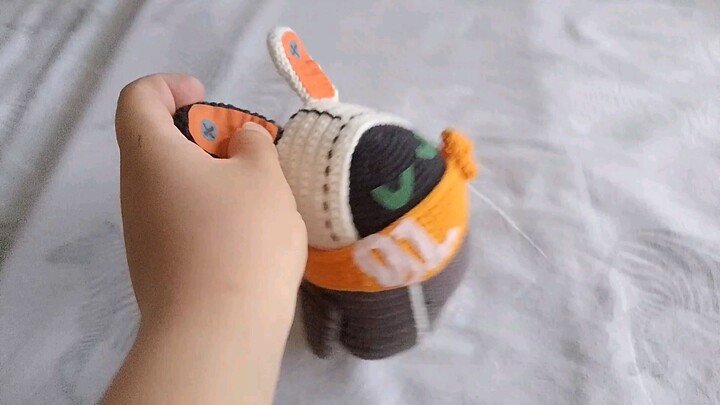 Hand-knitted booties by Mom 😊
