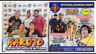 NARUTO TAGALOG VOICE ACTORS MEET AND GREET | BLAIR ARELLANO AND CHRISTIAN VELARDE