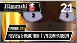 Higurashi Gou: Episode 21 | Review, Reaction & VN Comparison! - Everything's Falling
