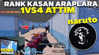 RANK KASAN ARAP TAKIMA 1VS4 ATTIM! - PUBG MOBİLE