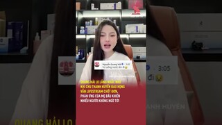 Quang Hải lo lắng nhắc nhở khi Chu Thanh Huyền đau họng vẫn livestream chốt đơn