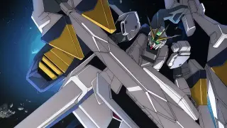 Niu Gundam's first test machine, the RX-9 NT Gundam, the pursuer running around in the vast universe