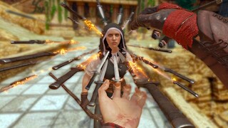 DESTROYING ENEMIES WITH NEW DAGGER SPELL in Blade and Sorcery VR