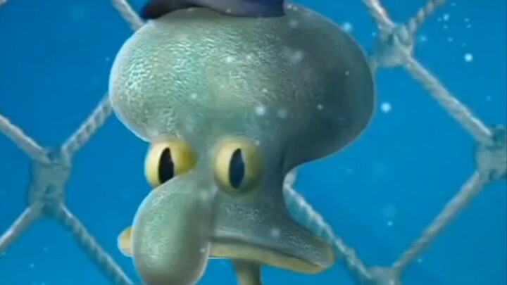 "Squidward เวอร์ชันในชีวิตจริงที่สร้างด้วย PS"