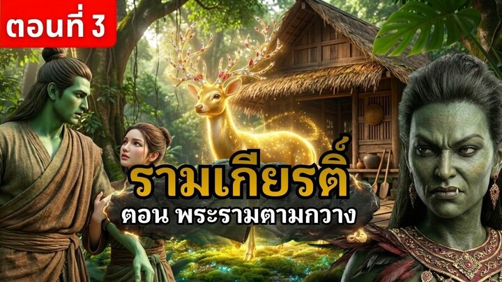 พระรามไล่จับกวาง | รามเกียรติ์ ตอนที่ 3 จุดเริ่มต้นสงครามล้างเผ่าพันธุ์