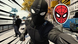 Spider-man PS4 New Suit - Stealth Black Suit | Superhero FXL Gameplay