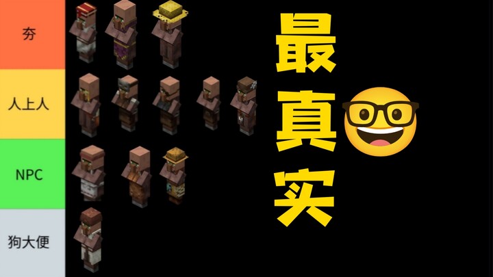 “อาชีพชาวบ้านใน Minecraft จากแย่สุดจนถึงดีที่สุด”