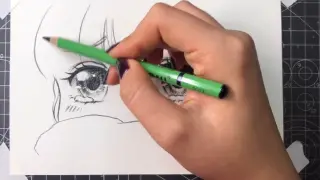 [Hand-painted tutorial] Slow-speed hand-painted anime eye drawing tutorial