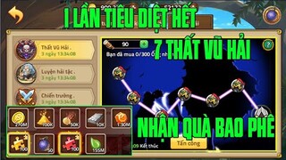 Hải Tặc Đại Chiến - ĂN BOSS THÁNG 1 PHÁT FULL 7 CON SIÊU NGẦU LÒI...ĐẾN TỪ VỊ TRÍ &quot;GẤU NHÂN PHẨM&quot;