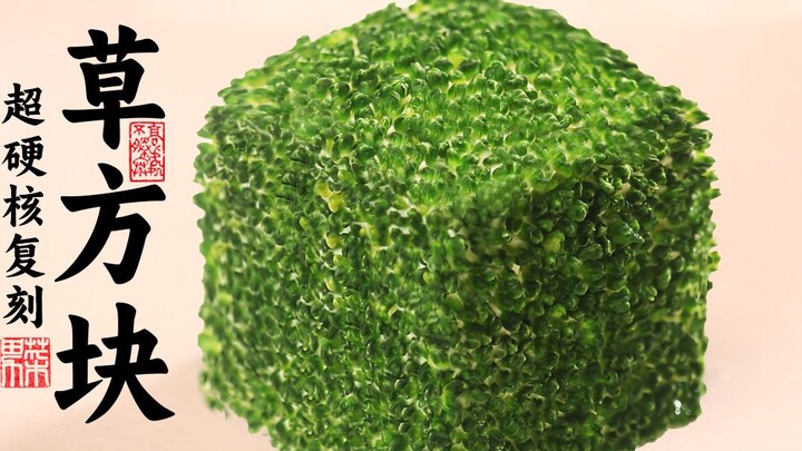 A guy stuffs 100,000 sugar cubes into a broccoli head? Recreating the insanely absurd MC Grass Block