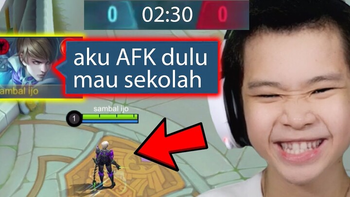 Prank Top 1 Gusion AFK Sekolah! - Mobile Legends