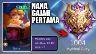 User Nana Gajah Sejati Pertama yang Berhasil ke 1000 Point Mythical Glory!! Mobile Legends