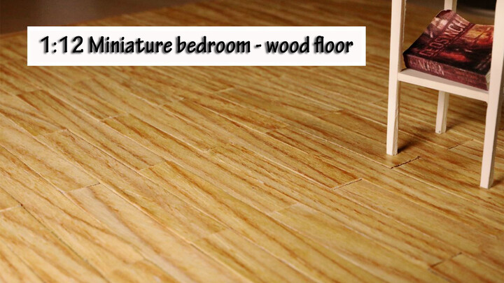 ห้องนอนจิ๋ว EP6/ ใช้แผ่นกระดาษกับเปลือกไม้ทำเลียนแบบพื้นไม้แท้