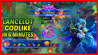 Godlike Lancelot in 6 Minutes! 16 Kills - Makisig Gaming - MLBB