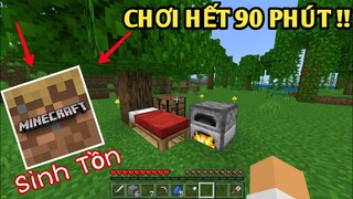 Mình Thử Thách Chơi Hết 90 Phút Sinh Tồn | TRONG MINECRAFT TRIAL 1.19 | Trên Điện Thoại..!!