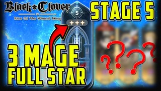 [F2P] 3 Mage Only New Hall of Illusion Stage 5 - Black Clover M