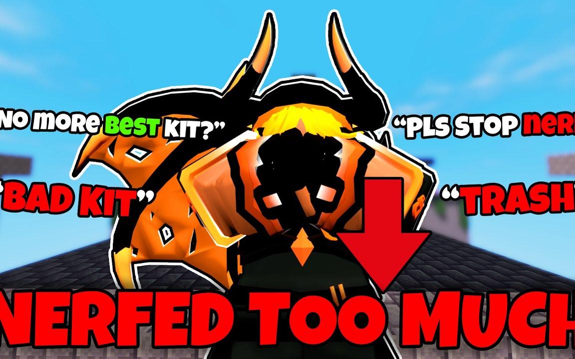 พวกเขาจำเป็นต้องหยุด NERFED Kaliyah Kit (Roblox Bedwars) - BiliBili