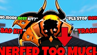 พวกเขาจำเป็นต้องหยุด NERFED Kaliyah Kit (Roblox Bedwars)