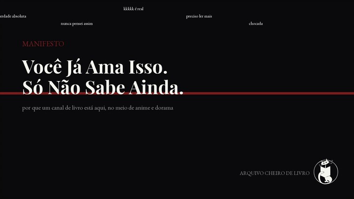 Não Sou Anime, Não Sou Drama — Por Que Estou Aqui