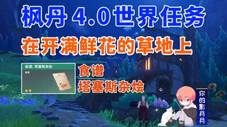 【原神】在开满鲜花的草地上/食谱：塔塞斯杂烩/原神4.0/枫丹4.0世界任务