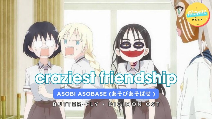 [AMV] If Butter-Fly Digimon OST applied for Trio besties on Asobi Asobase あそびあそばせ ✨️