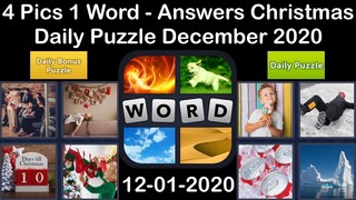 4 Pics 1 Word - Christmas - 01 December 2020 - Daily Puzzle + Daily Bonus Puzzle -Answer-Walkthrough