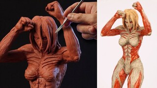 [Sculpture] Making "Attack on Titan" Giantess Clay Statue/Dr. Garuda