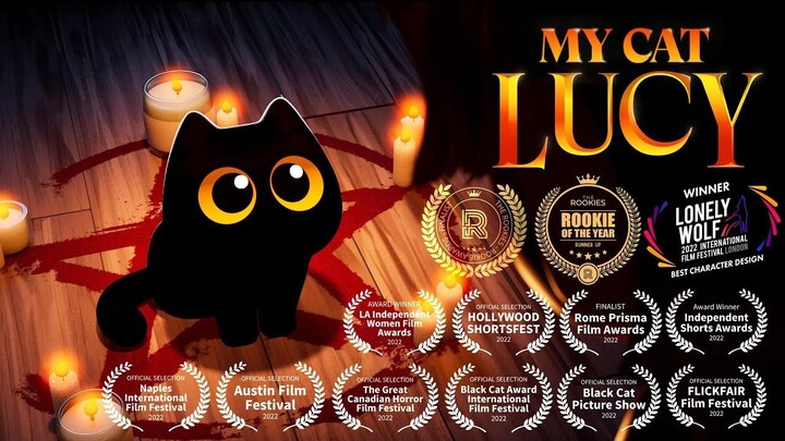 当一只猫被恶魔附身！获奖动画短片《我的猫咪Lucy》