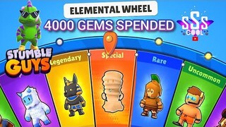 ELEMENTAL WHEEL SPINNING GET SAND STORM SPECIAL SKIN STUMBLE GUYS NEW UPDATE