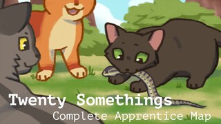 🍀Twenty Somethings 🍀- COMPLETE APPRENTICE MAP/ WARRIORS