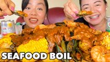 SPICY SEAFOOD BOIL (Shrimp, Mussels, Squid, & Corn) | COLLAB WITH @BIOCO food trip