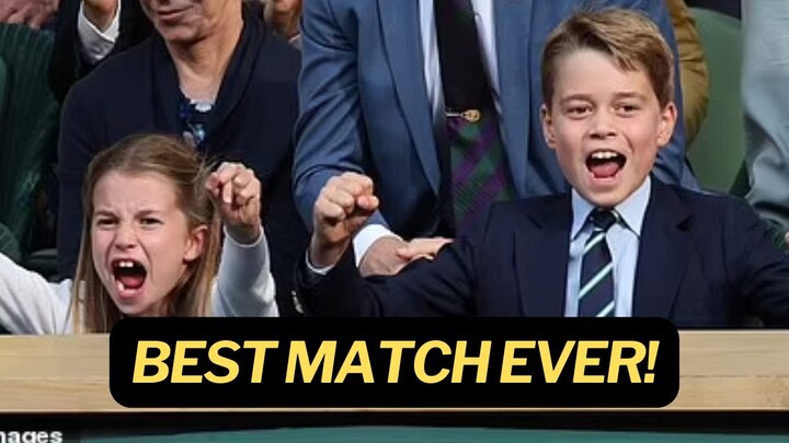 Princess Charlotte's FIRST Wimbledon Debut! Witnessing Carlos Alcaraz WIN without Prince Louis.