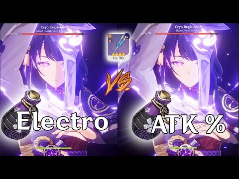 Raiden Shogun Goblet | Atk% vs Electro | Quick Comparison | Weapon The Catch - Genshin Impact
