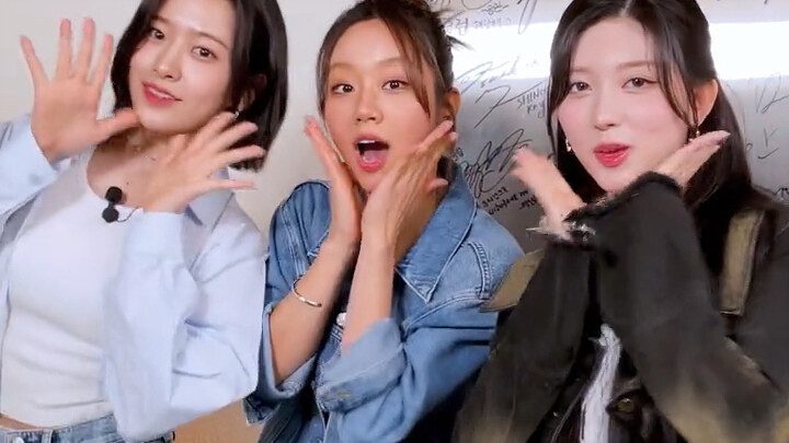 Kim Autumn & Ahn Yu-jin & Lee Hye-ri's "HEYA" challenge, the little squirrel is so cute~