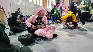 Playing Guitar and Blue Planet's Sexual Transformation Pokki Sauce at Comic Con