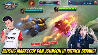 COMBO ALDOUS MARKOCOP + JOHNSON HI PATRICK LOCK MUSUH SAMPAI AFK - Mobile legends